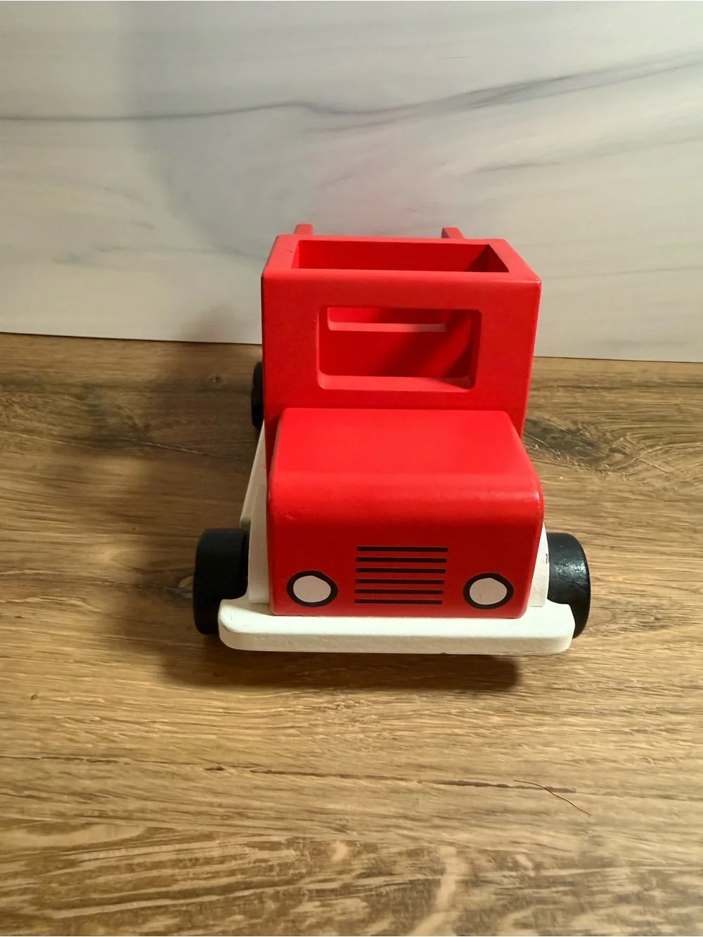Wood Fire Truck Toy Magnetic
